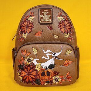 Disney The Nightmare Before Christmas Zero & Fall Pumpkin Head GID Mini Backpack
